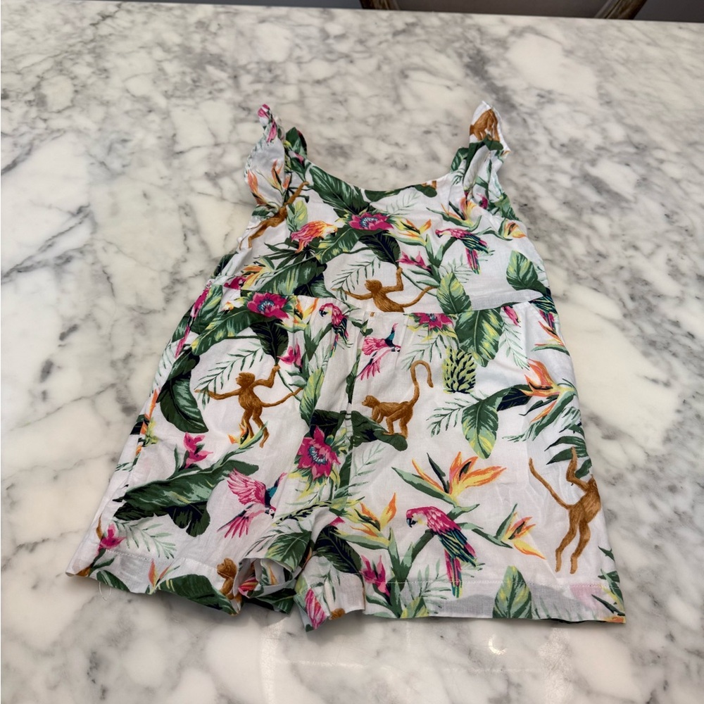 Janie and Jack Tropical Print Outfit